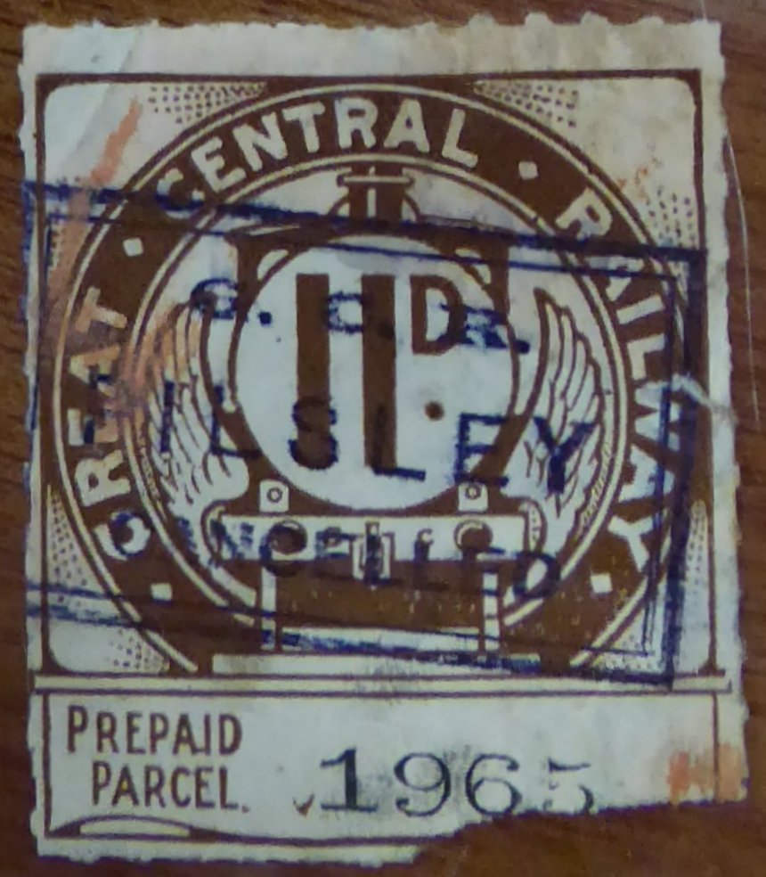 Great Central Railway Parcel Post Locomotive 1st Issue 1/-